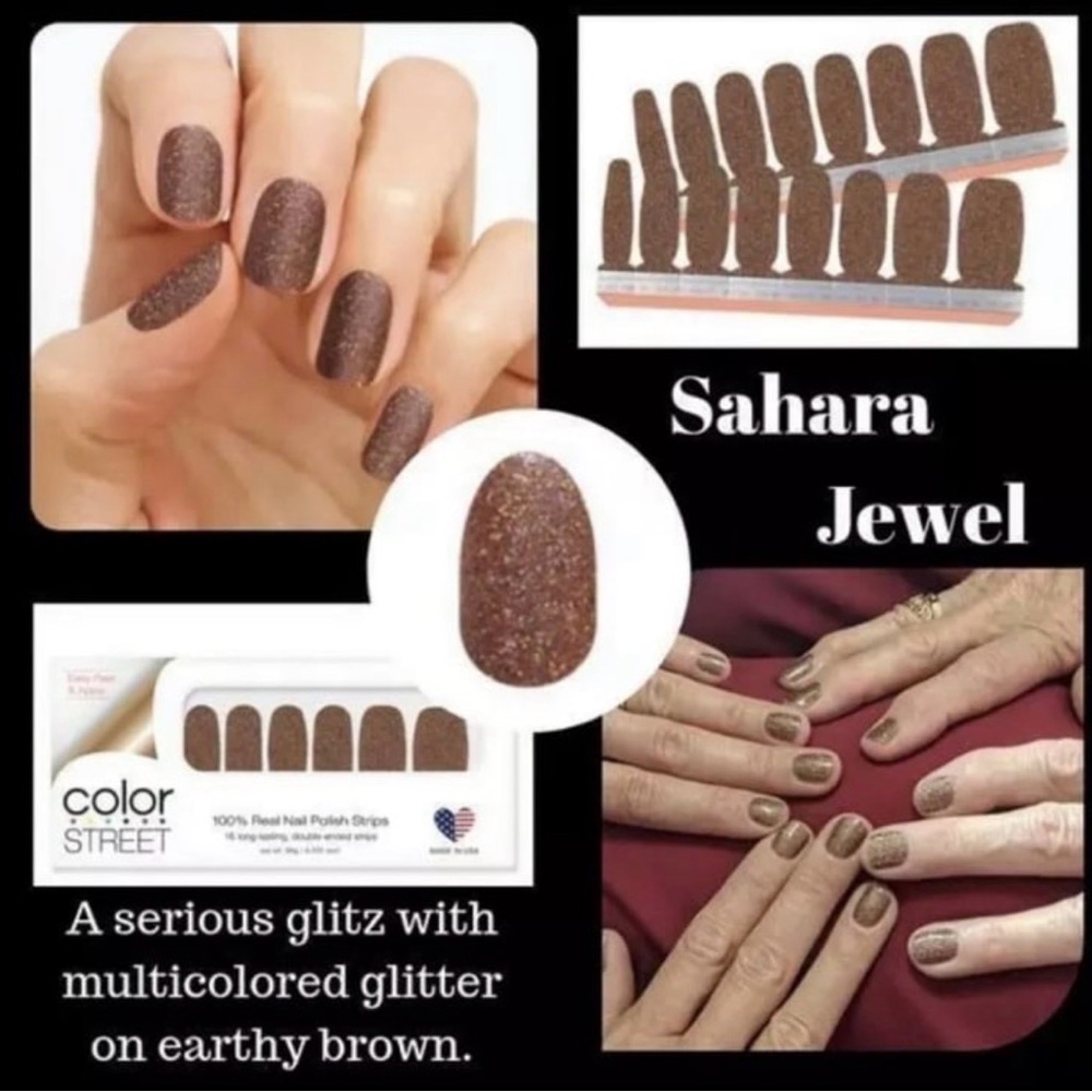 Color Street 'Sahara Jewel' Nail Polish
Strips, 16 Count (Pack of 1) (FMG102)